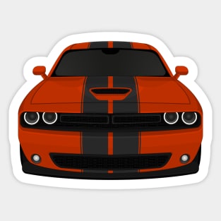 Challenger Red2 + Stripes Sticker